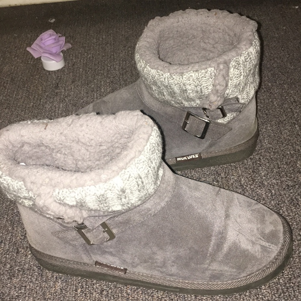 Grey Mukluks boots